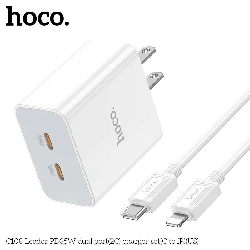 Power Charger Hoco C108 PD35W 2PD Port
