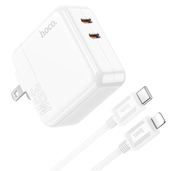 Power Charger hoco C110 2 Ports PD35W (Type-C to iPhone)