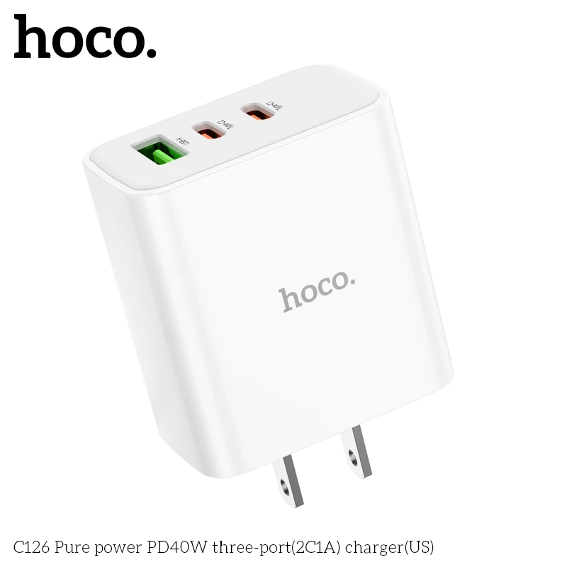 Power Charger PD40W hoco C126 (3Ports)
