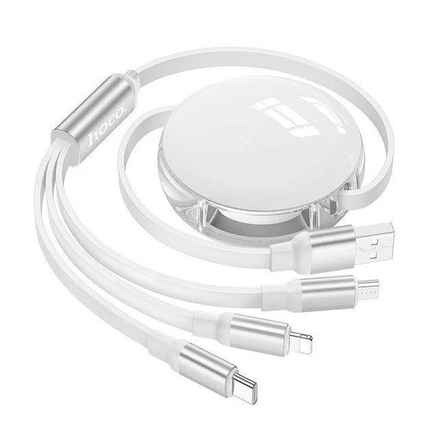 Cable Charger 3in1 hoco X78 (Micro+iPhone+Type-C)