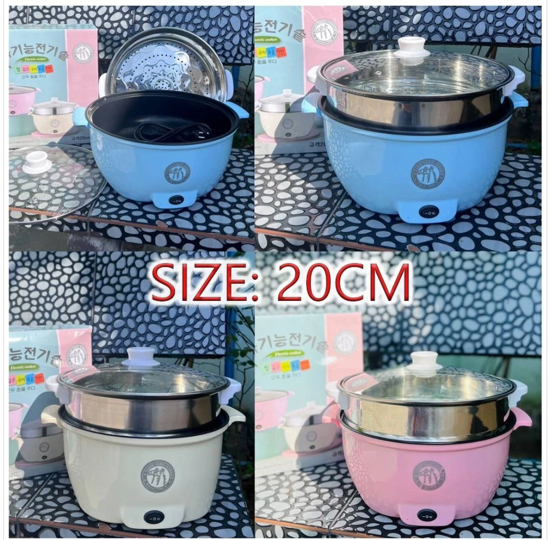 Electric Hot Pot with Steamer Non-Stick 2 Horse