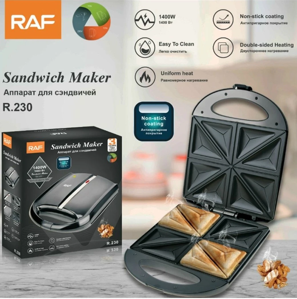 Sandwich Maker RAF 1400W R-230