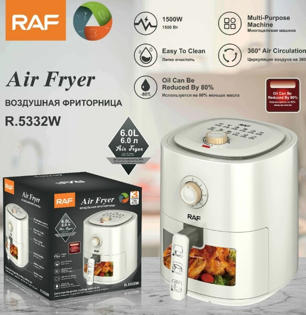 Air Fryer 6.0L 1500W RAF R.5332W