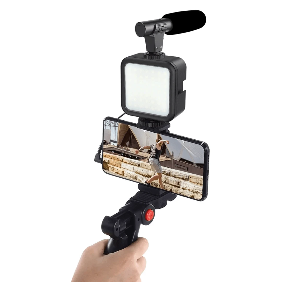 Selfie Stick Tripod Live LED Flash AY-49