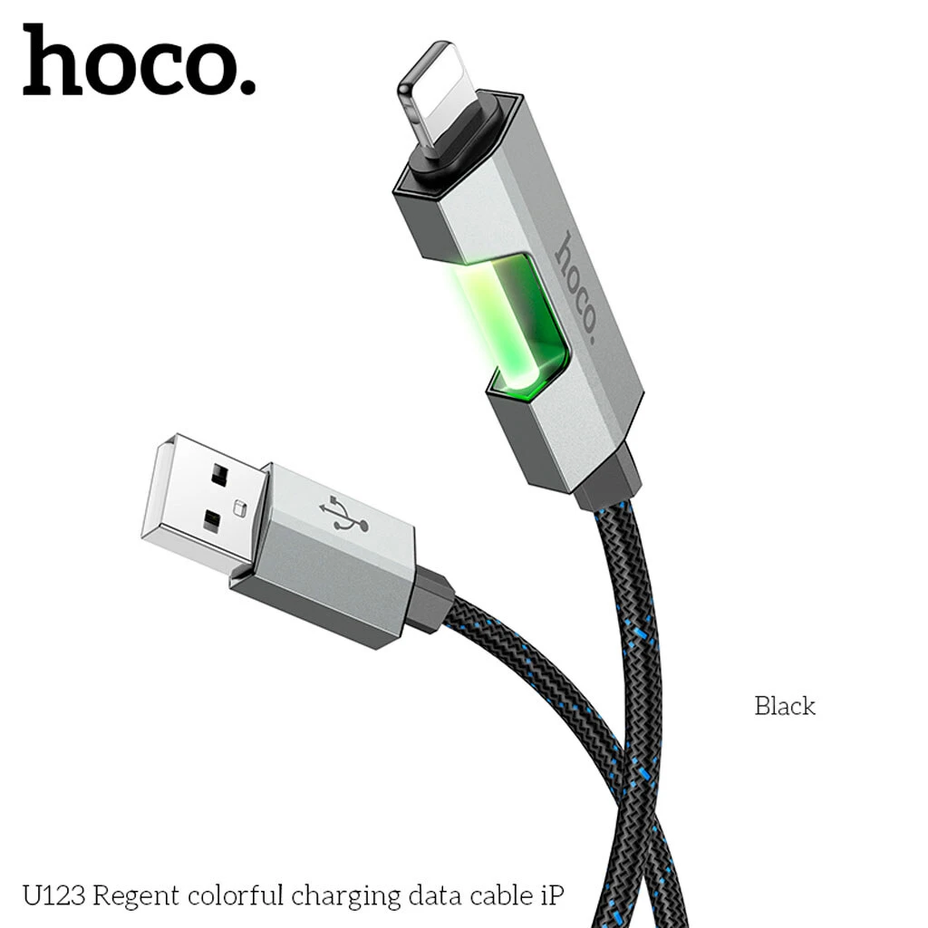 Cable Charger hoco U123 Colorful iPhone