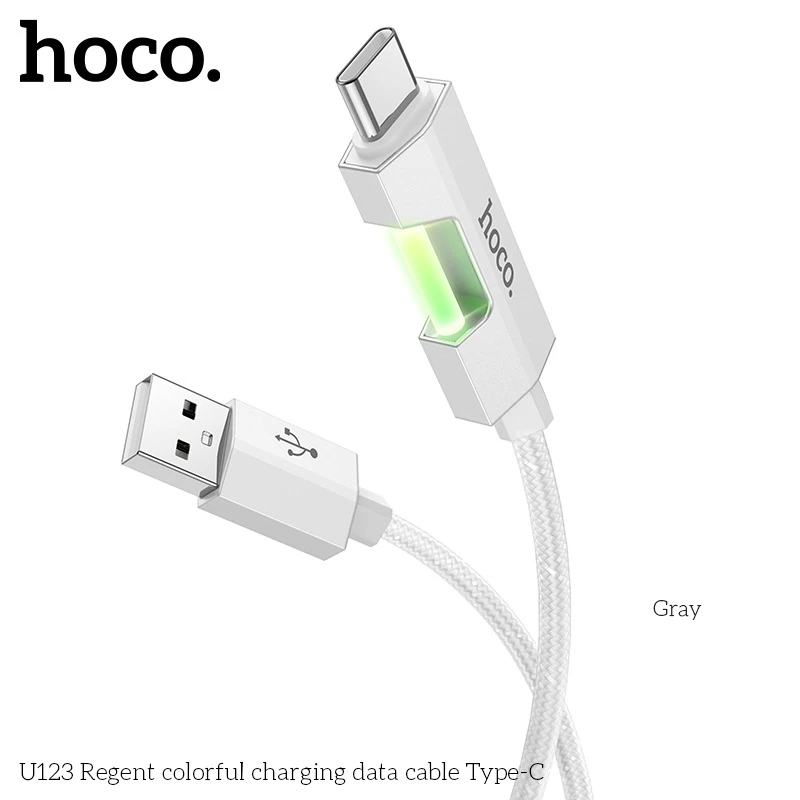 Cable Charger hoco U123 Colorful Type-C