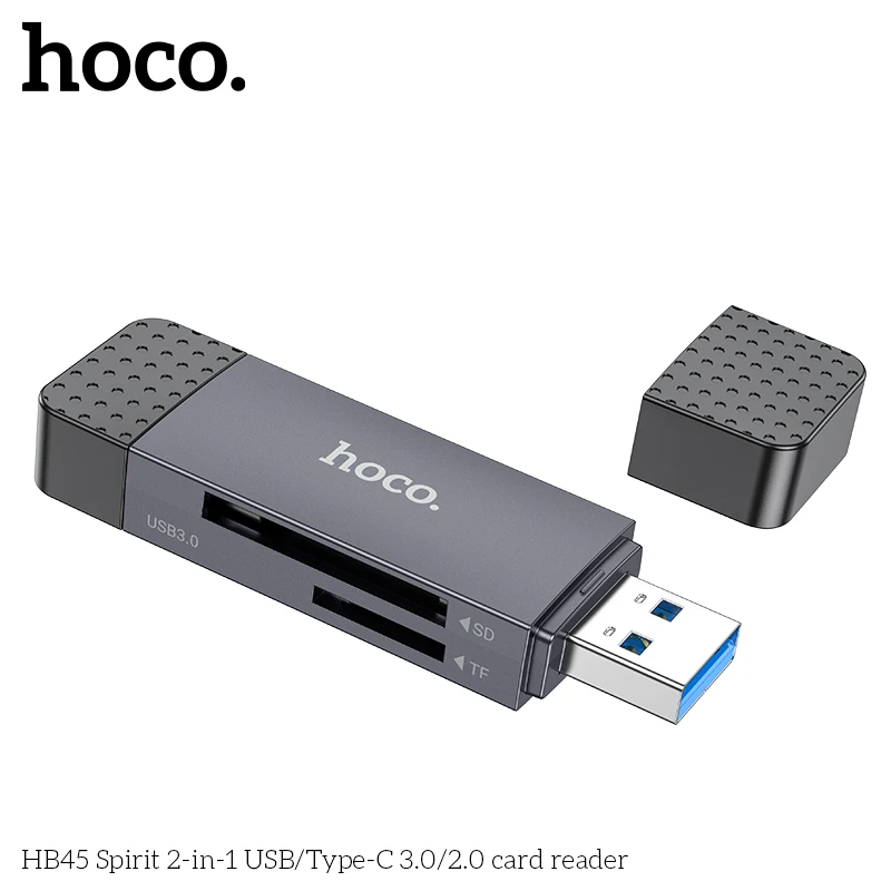 Card Reader USB/Type-C to SD+TF2.0 hoco HB45 2.0