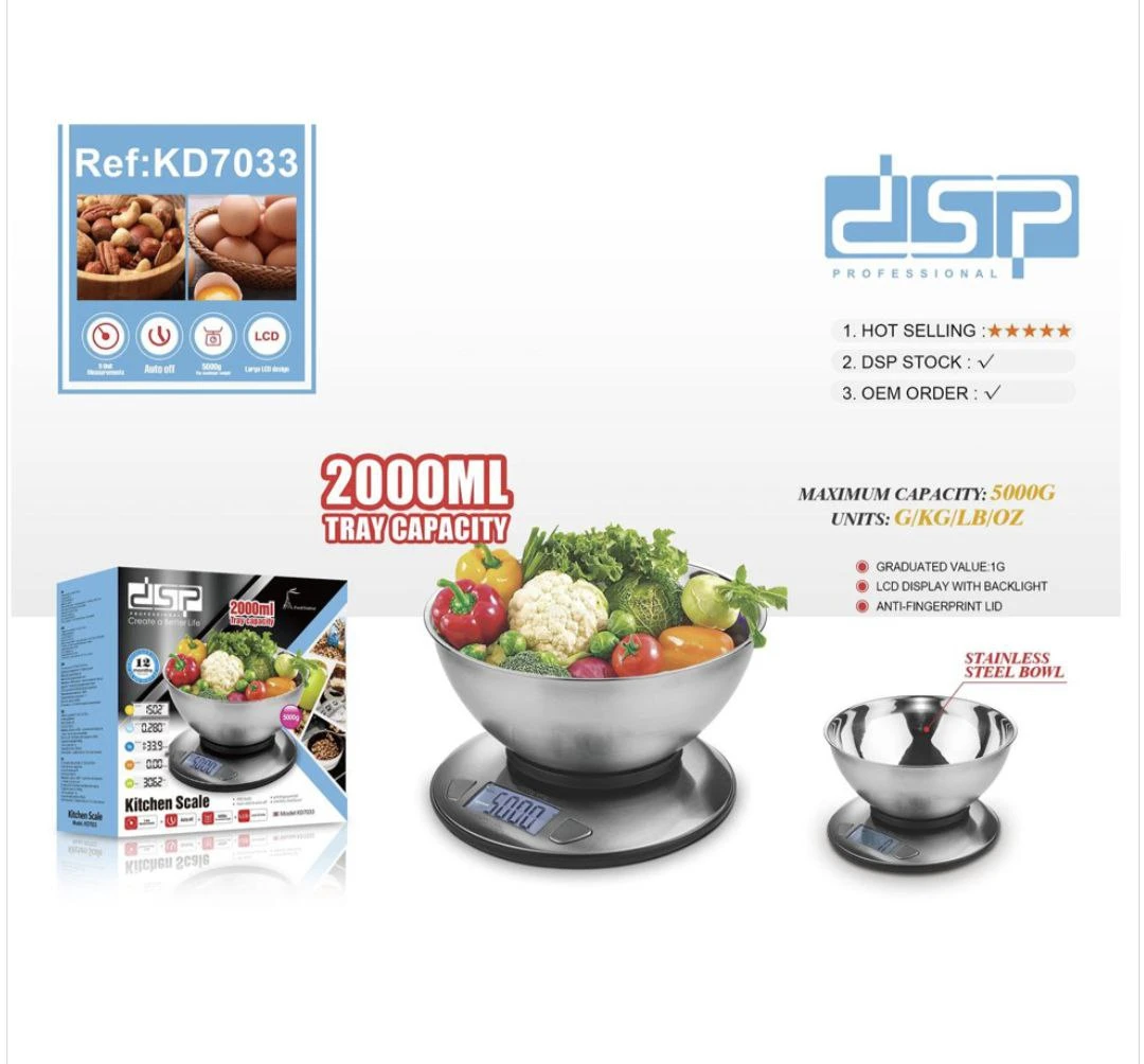 DSP Kitchen Scale KD7033