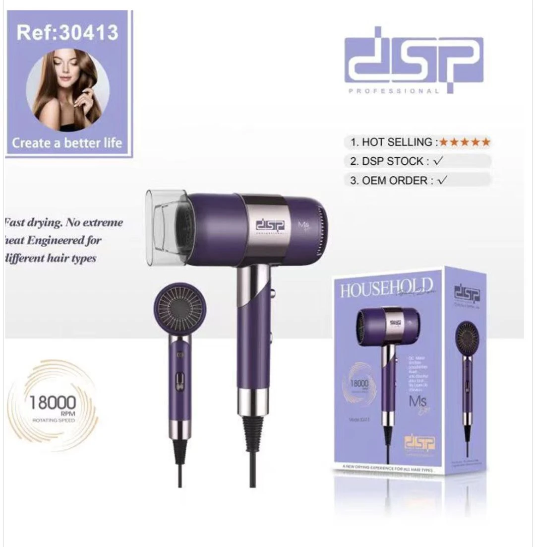 DSP Hair Dryer 1400W Model 30413