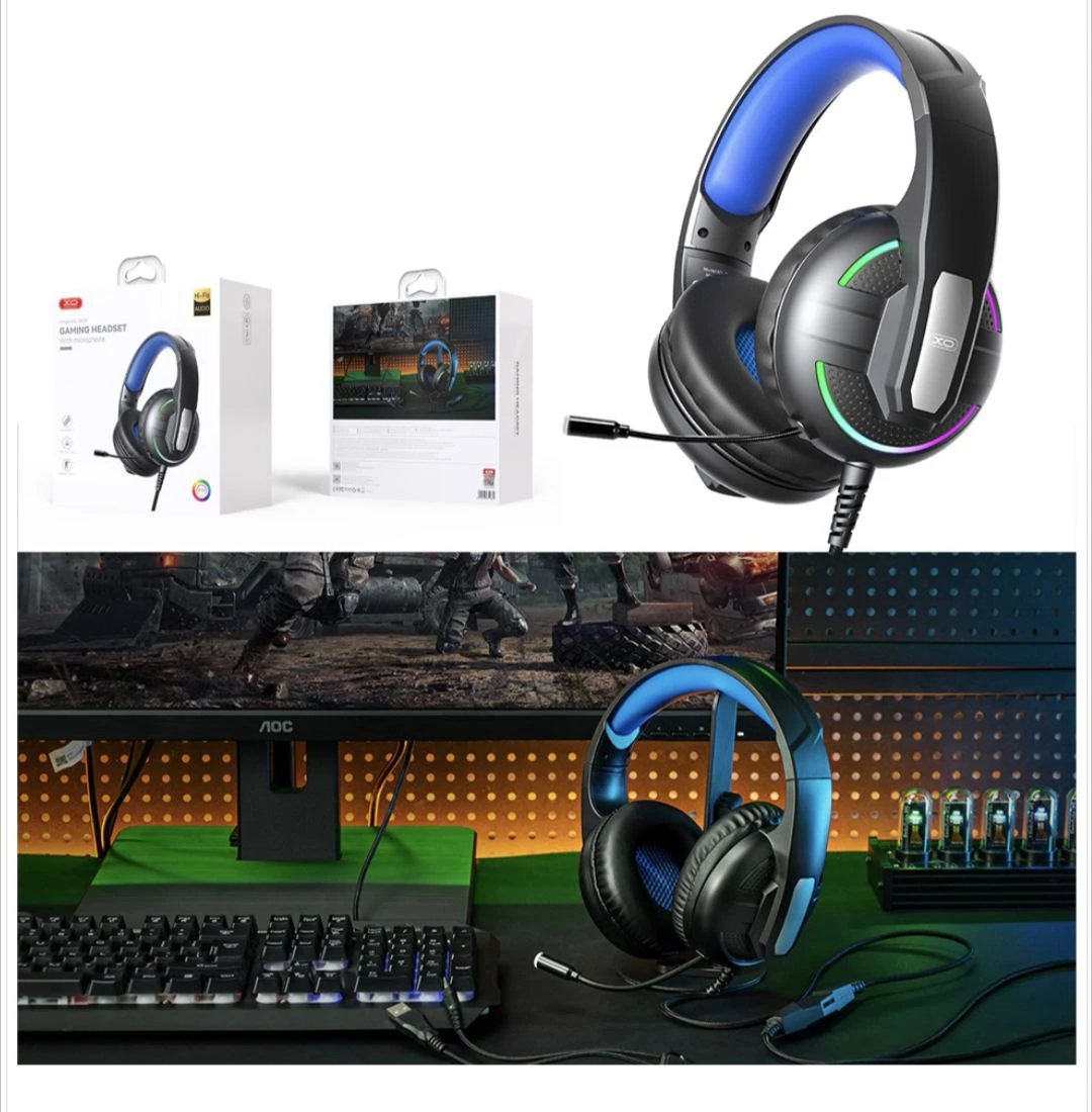 Headset Wire XO GE-09 RGB Gaming