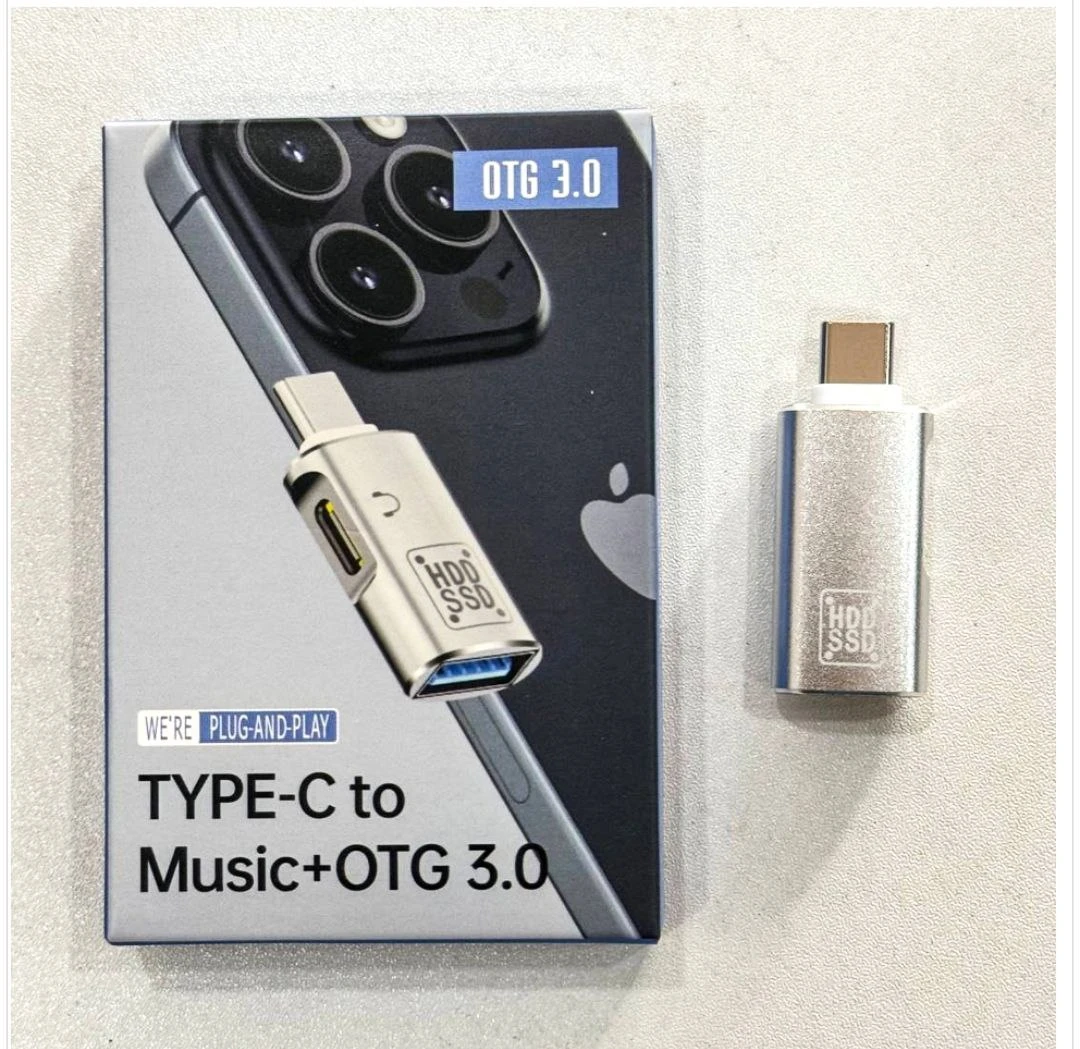 Converter TYPE-C to TYPE-C Music/USB 3.0 OTG 2in1