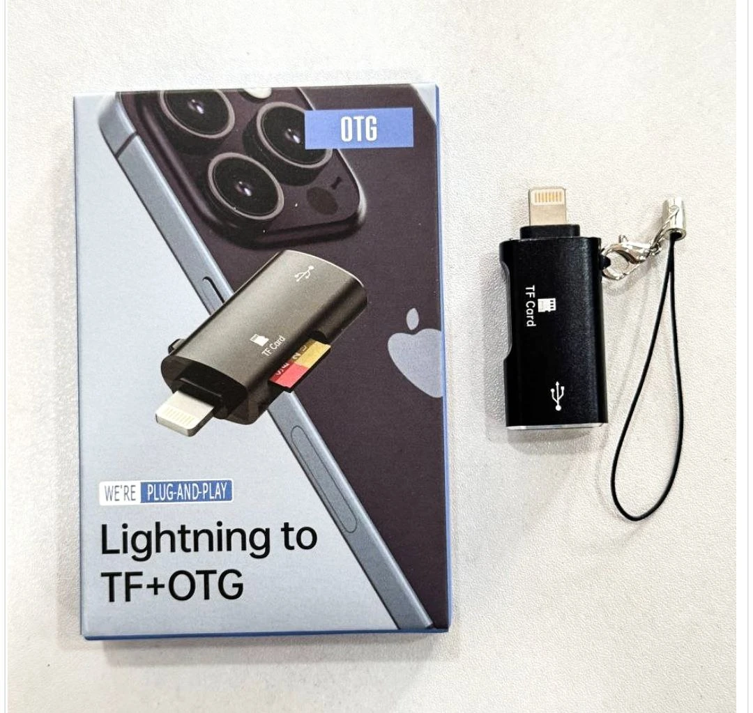 Converter Lightning to TF Card Reader/USB OTG 2in1