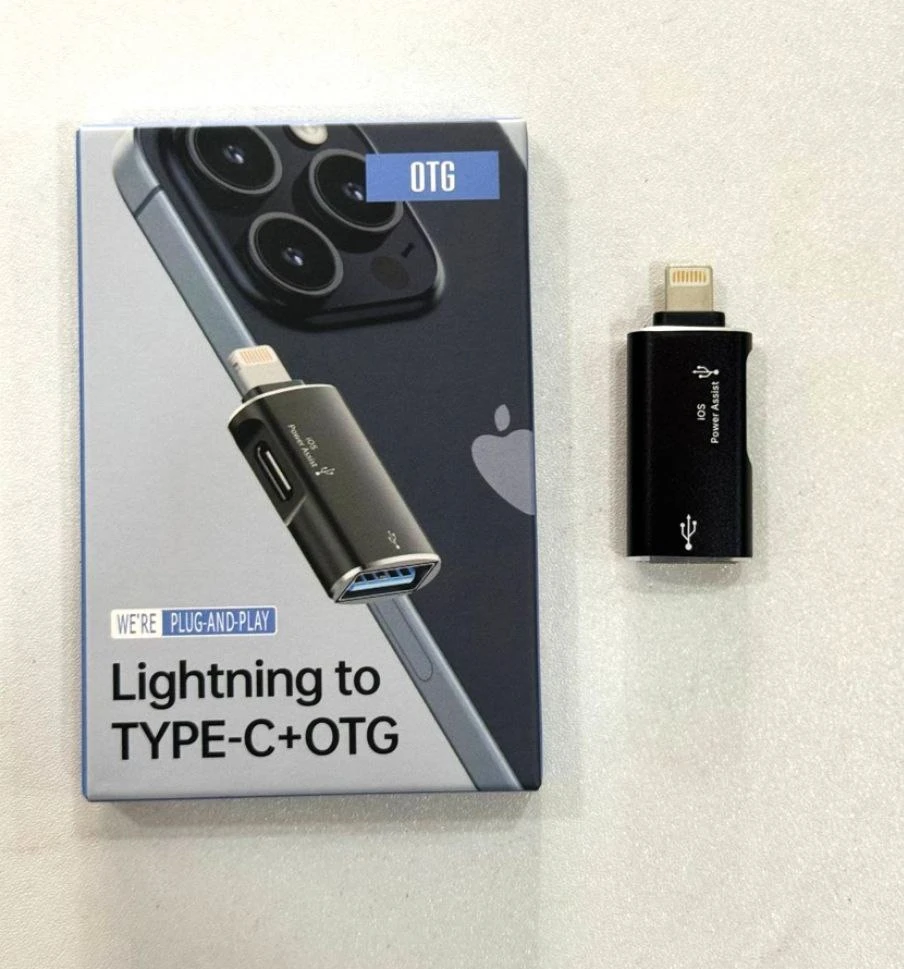 Converter Lightning to TYPE-C/USB OTG 2in1