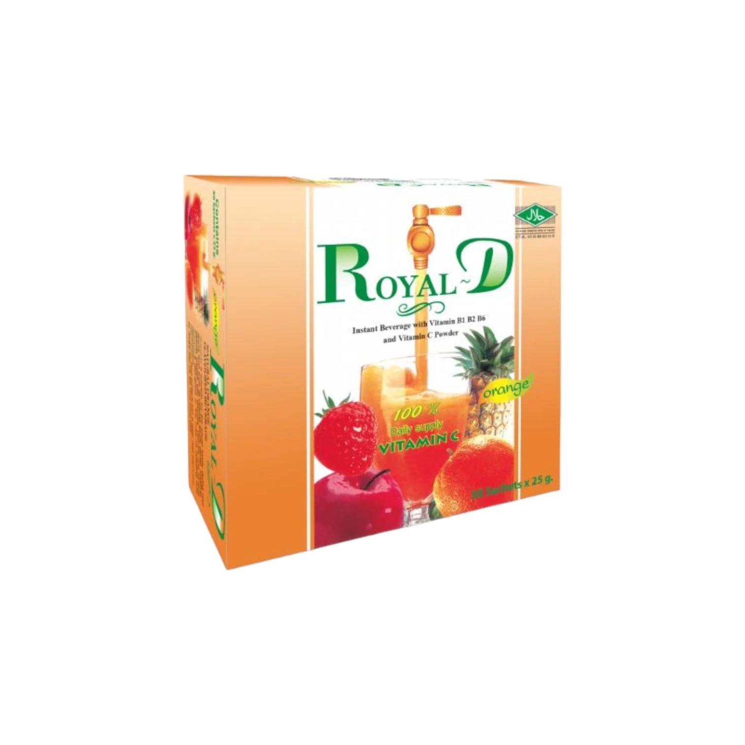 Royal D Orange Vitamin C 50Sachets/Box