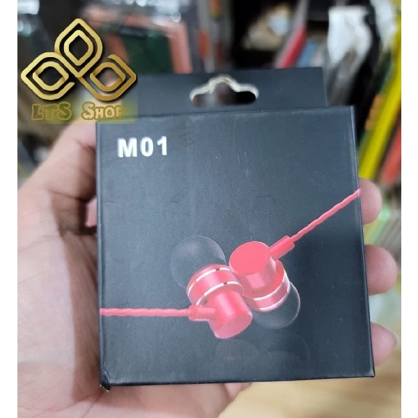 M01 3.5mm Wired Earphones - Black