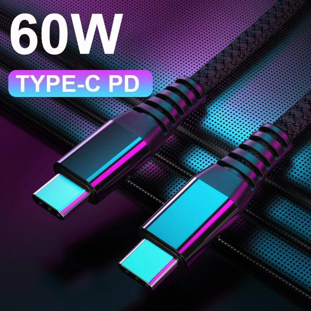 Dual Type-C 60W Cable