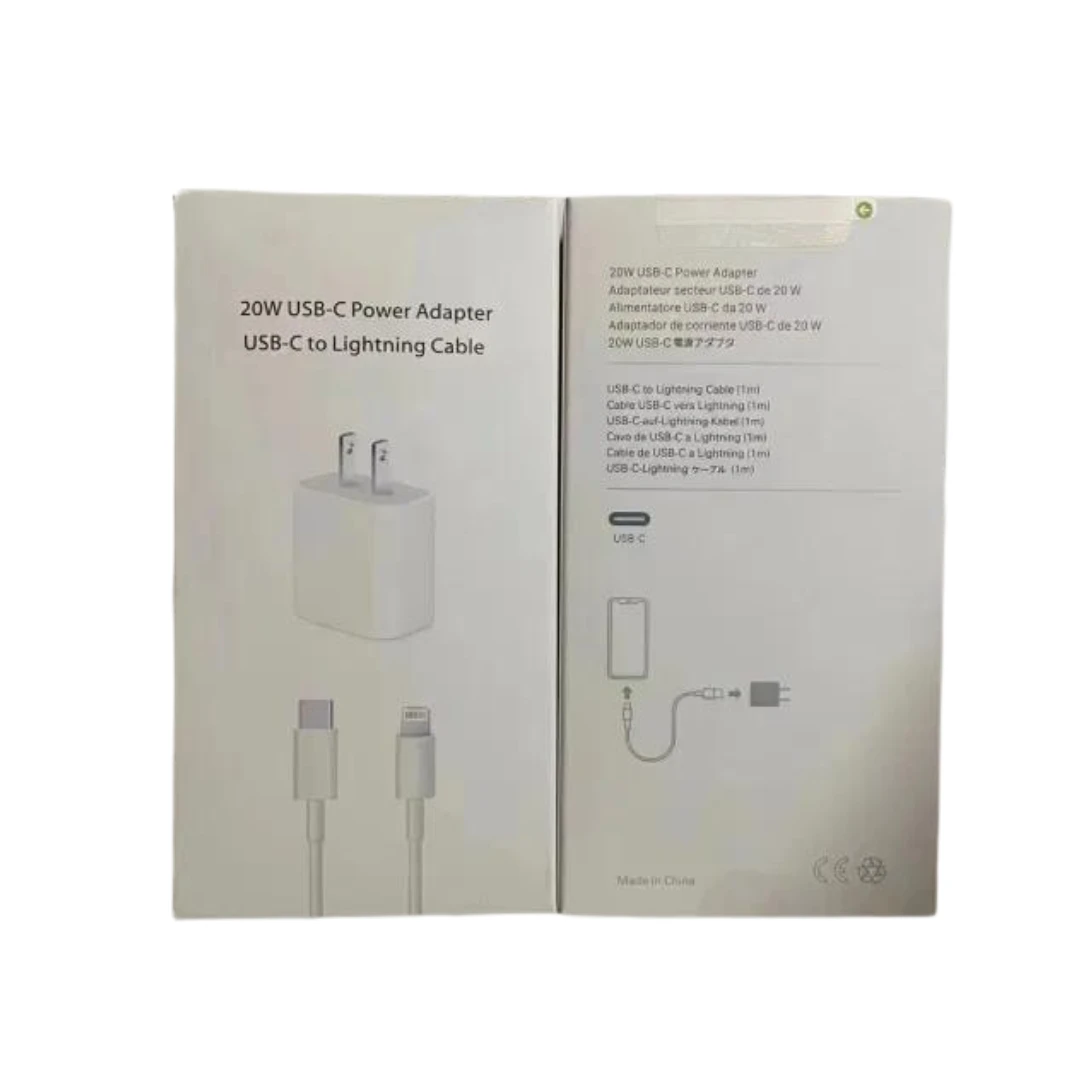 20W Power Adapter & Cable Type C to iPhone