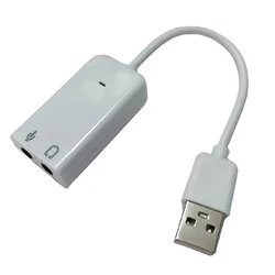 USB 7.1 With Wired Sound Card