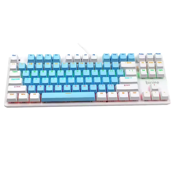 Gaming Keyboard LED B87 (ប្តូរពណ៌ភ្លើង LED បាន)