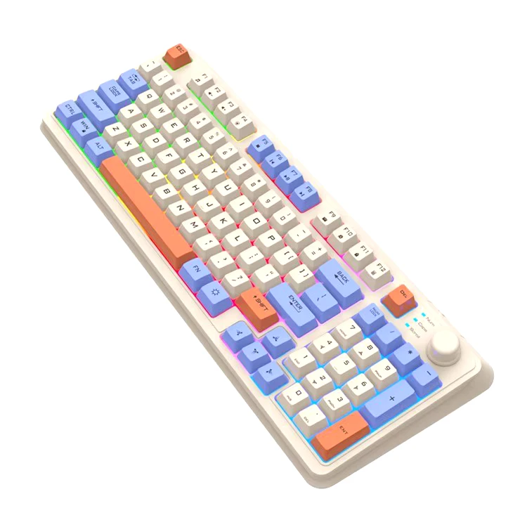 Gaming Keyboard LED K82 (ប្តូរពណ៌ភ្លើង LED បាន)