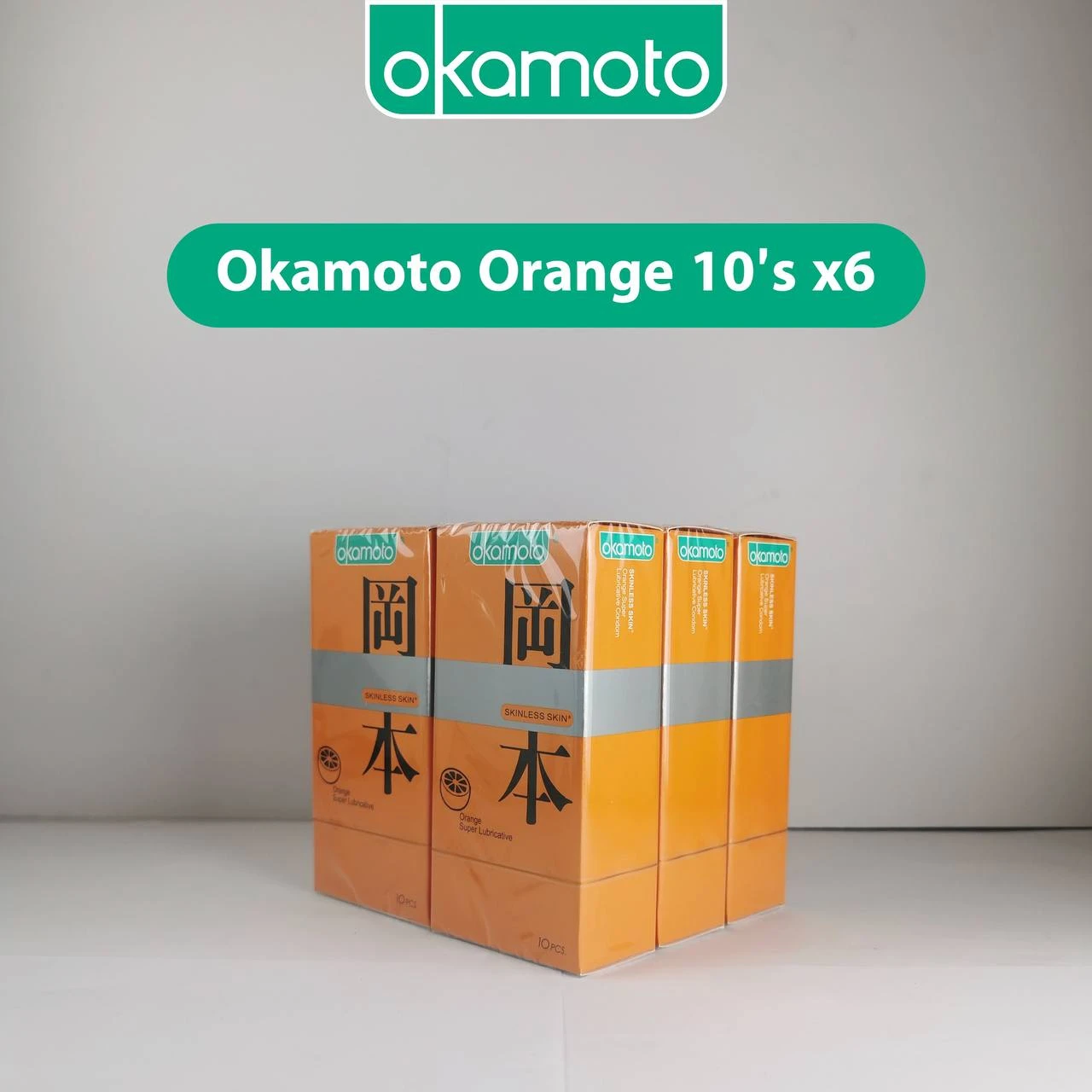 ស្រោមអនាម័យអូកាម៉ូតុ Orange Super Lubricative 10’s