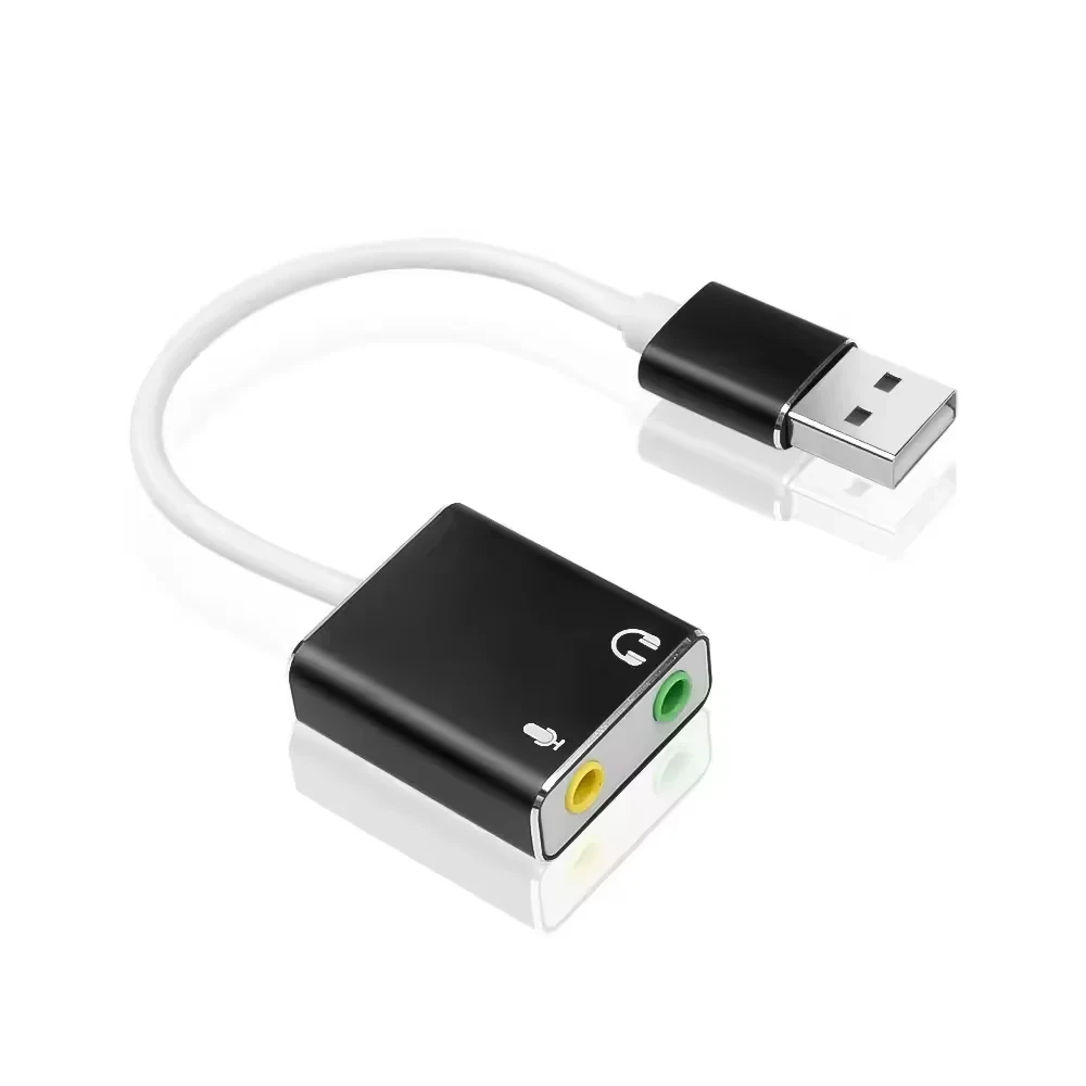 USB 7.1 With Wired Sound Card