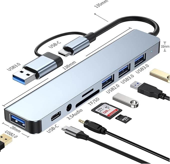 Type-C/USB 3.0 to Hub 7in1