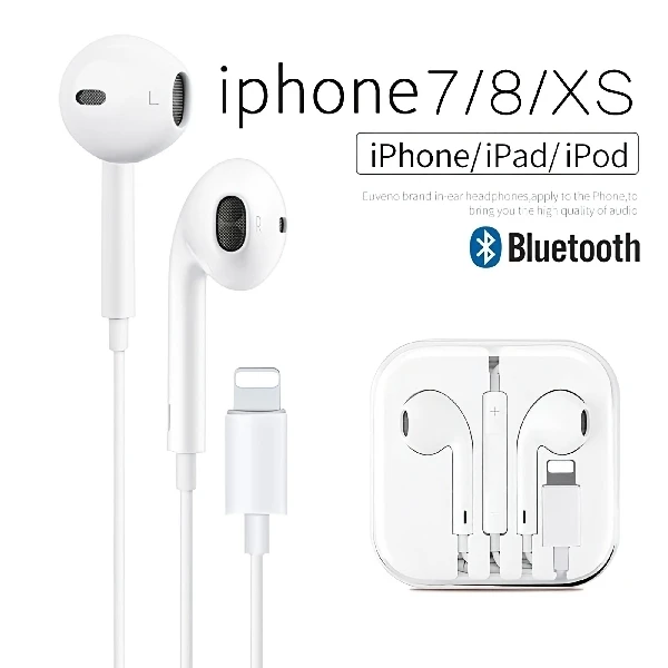 Wired Bluetooth Earphones iPhone 7/8/7+/8+/XS/11/12/13