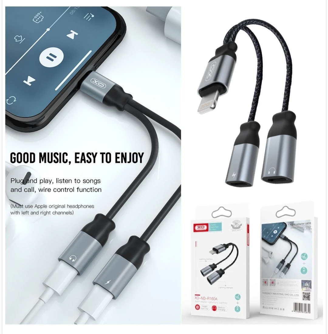Converter Lightning to 2 Lightning XO NB-R160A