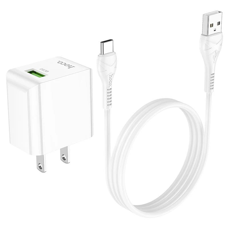Power Charger Hoco C98 18W (QC/FCP/AFC) Type-C Cable