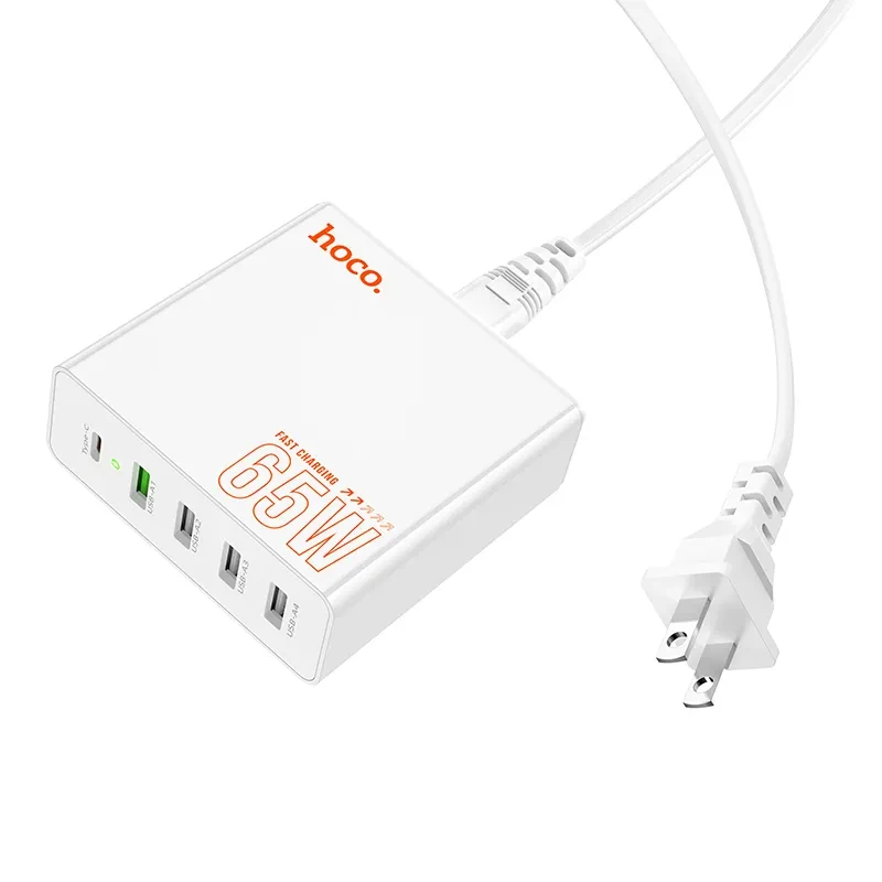 Power Charger PD65W hoco C114 (5Port)