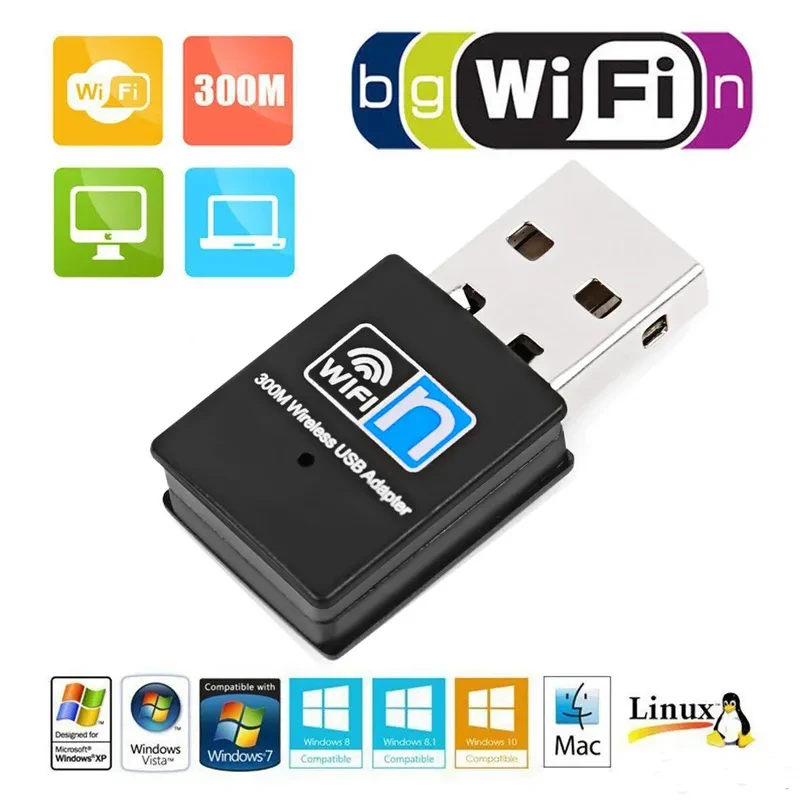 ដុំចាប់ WiFi (Wi-Fi USB Adapter) 300 Mbps